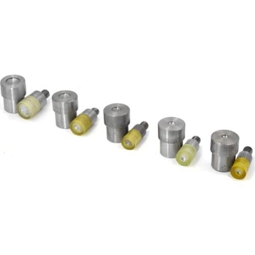 5 Sets Double Caps Rivets Dies(5mm/6mm/8mm/10mm/12mm)