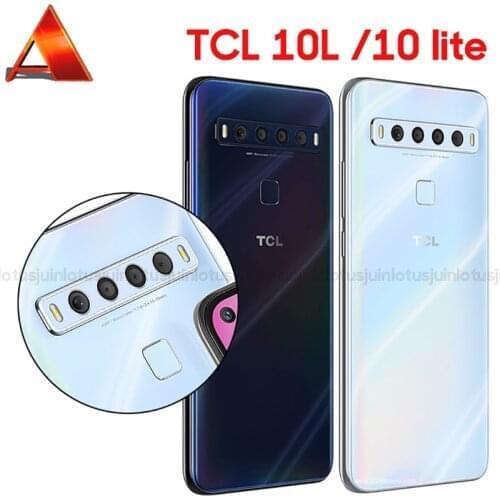 50pcs For TCL 10L 10 lite Original Back Rear Camera Lens Glass Cover Replacement