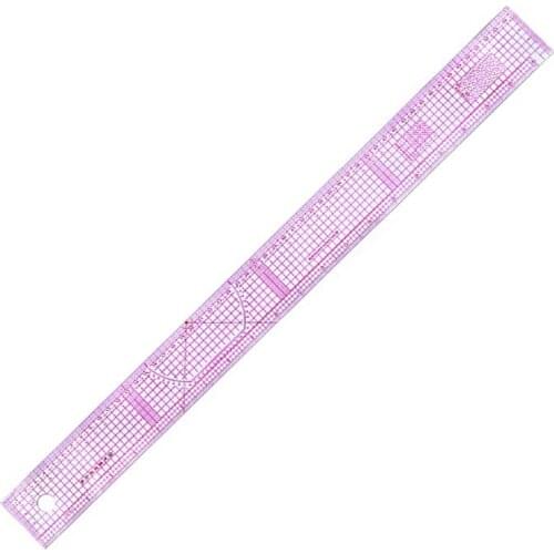 55CM Sewing Tailor Shared Double Side Metric Straight Ruler Transparent Ruler Clothing DIY Sewing Accessries