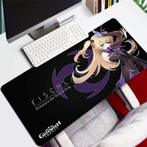 Girl Genshin Impact Anime Mouse Pad Kawaii Accessories Mousepad Gamer Rug Gaming Pc Gamer Full Barato Table Pads For Office