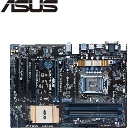 For Asus Z97-K/USB3.1 Desktop Motherboard Z97 LGA 1150 For Core i7 i5 i3 SATA3 USB3.0 Original Used Mainboard