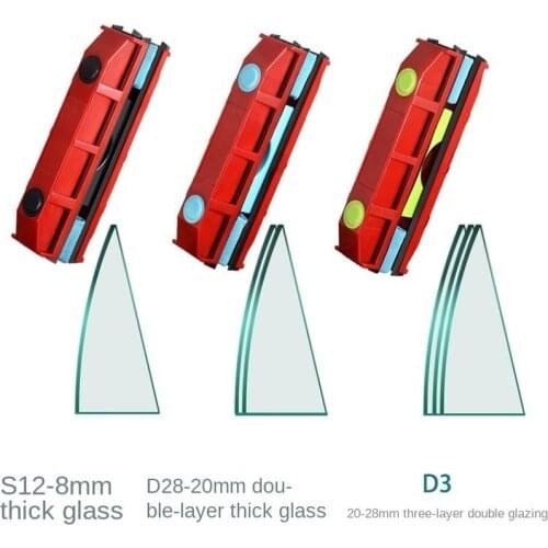 Double-Sided Magnetic Window Cleaner Glass Window Cleaning Window Shower Screen Glass Cleaning Brush Family Use Cleaning Tool