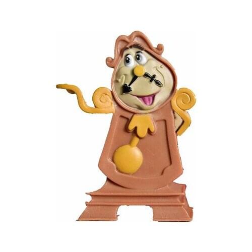 Disney Beauty and the Beast Cogsworth Action Figure Model Collection Home Decoration Gift for Girls Kids