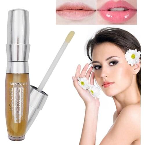 Hot！3D Super Sexy Lips Plumper Gloss Clear Lip Gloss Moisturizing Lip Tint Shiny Long Lasting Liquid Lipstick TSLM1