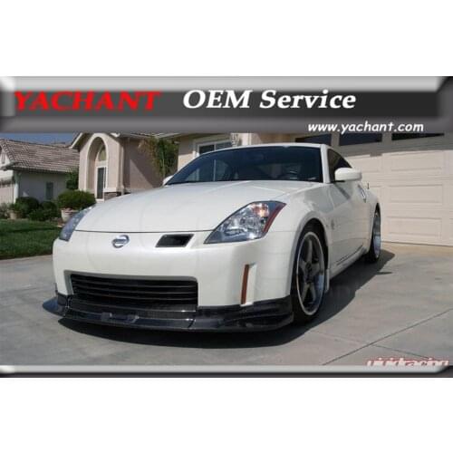 Car-Styling Carbon Fiber Front Bumper Lip Fit For 2002-2005 350Z Z33 CW Style Front Lip Splitter