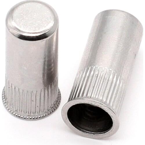 M4 m5 m6 m8 m10 m12 small head close end rivet nut, 304 stainless steel threaded Inserts round body blind rivet nuts ,K012