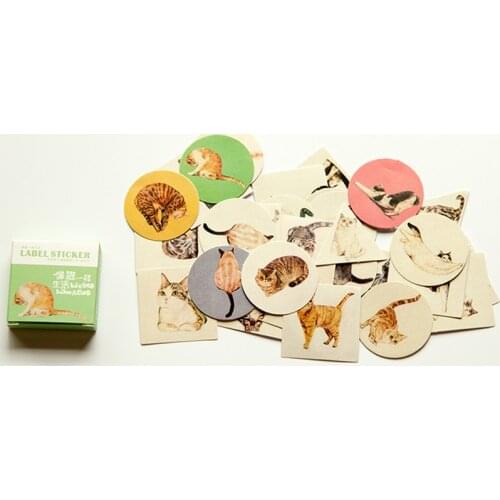 Cute Cartoon Cats life Memo pad Stickers Posted It Kawaii Planner Scrapbooking Stationery Sticker Escolar School Supplies