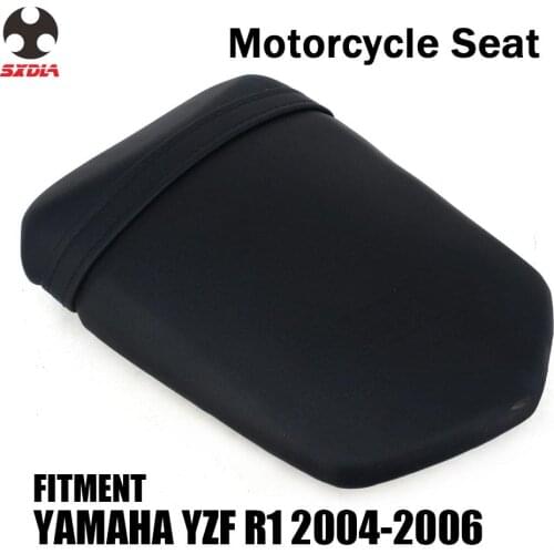 Motorcycle Street Bike Rear Passenger Cushion Leather Seat Cover For YAMAHA YZFR1 YZF-R1 YZF R1 2004 2005 2006