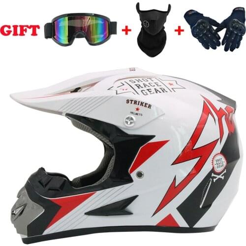Motorcycle cross-country helmet four seasons helmet male mountain bike small full face mask Free Gift