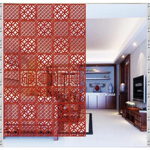 Hanging wall panels stylish mobile wood entrance living room bedroom hotel restaurant minimalist modern Chinese carved