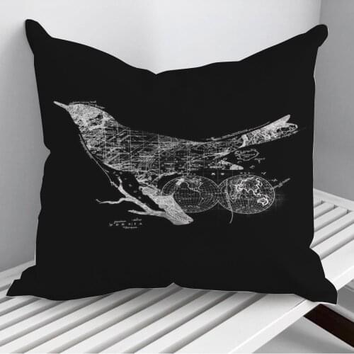 Bird Wanderlust Throw Pillows Cushion Cover On Sofa Home Decor 45*45cm 40*40cm Gift Pillowcase Cojines Dropshipping