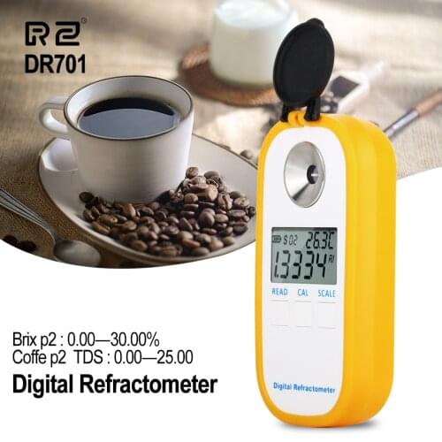 RZ Digital Refractometer Brix Coffee Sugar Meter TDS 0-25% Concentration Refractometer Digital Electronic Refractometer