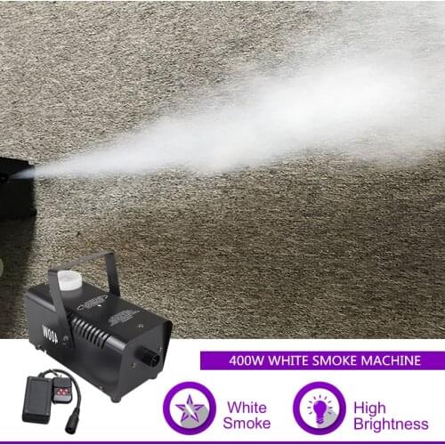 Sharelife Mini 400W Remote Control Portable White Smoke Stage Lighting DJ LED Show Effect Fog Machine W400