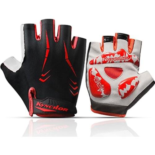 Cycling Anti-slip Anti-sweat Men Women Half Finger Gloves Breathable Anti-shock Sports Gloves