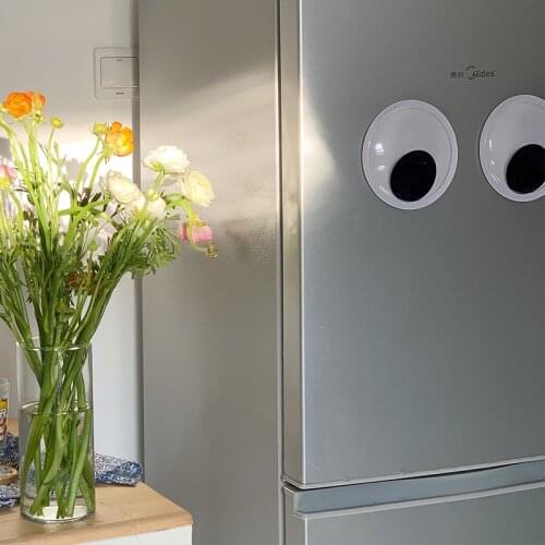 Funny Big Eyes Sticker 3D Mirror Stickers Home Fridge Door Household Appliances Sticker Baby Room Nursery Decor