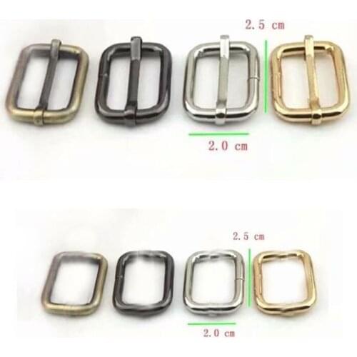 1" Movable Bar Strap Adjuster Slider & Rectangle Ring Keeper Triglide Belt Keeper Purse Making