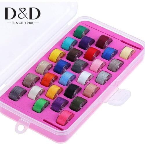 1pcs Plastic 28 Spools Sewing Bobbins Case Organizers Sewing Machine Empty Bobbins Spools Box For Sewing and Quilting Needs
