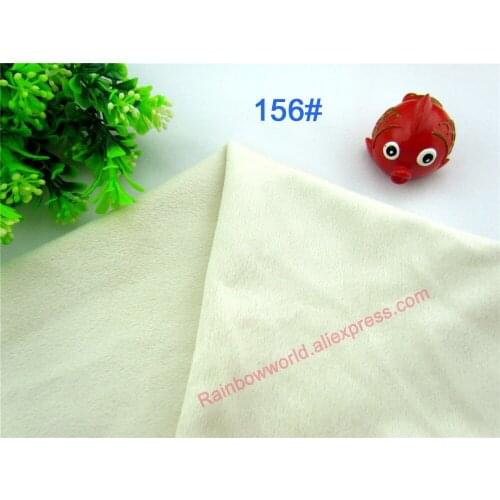 156# off white Super soft velvet fabric microfiber velboa hair height 0.5-1.5mm for DIY stuffed toy blanket pillows(10 pieces)