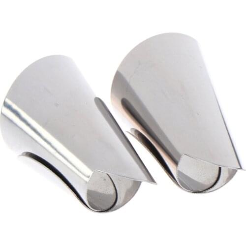 2pcs Stainless Steel Cutting Finger Protector Vegetable Peeling Pine Nuts Pistachio Accessories Kitchen Peeling Tool