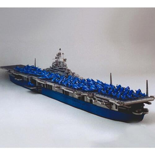 1:400 USS Dreadnought Carrier Vessels DIY 3D Paper Card Model Building Sets Educational Toys Military Model Construction Toys
