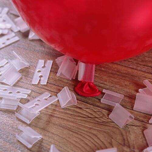 50pcs V H Shape Latex Balloon Sealing Clip Wedding Ballon Accessories Plastic Buttons Birthday Christmas Party Decoration Supply
