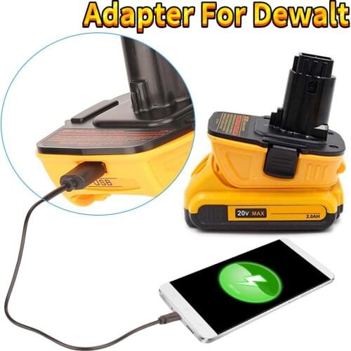 Adapter For Dewalt 18V 20V Lithium Battery to Nickel Batterie For XR DC DW Series Converter Tool USB Charger Accessories