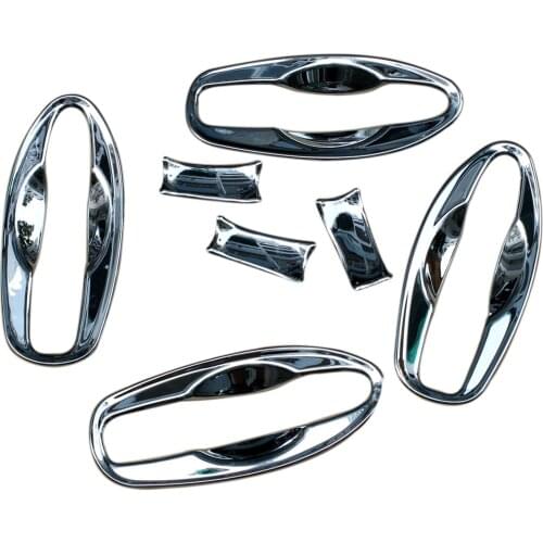 Accessories For Nissan X-Trail Rogue T32 ABS Molding Chrome Door Handle Cup Cover Trim 2014 2015 2016 2017 2018 Parts