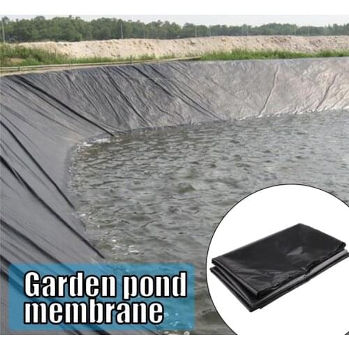 Black pond Fish Pond Liner Cloth Home Pool Reinforced HDPE Heavy Landscaping Pool Waterproof Garden Basin Pond Liners Cloth