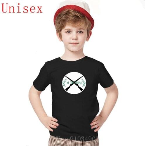 We the people guns Children short sleeve t-shirt funny kids Fashion Fashion Printed Tops boys clothes teen girls clothing