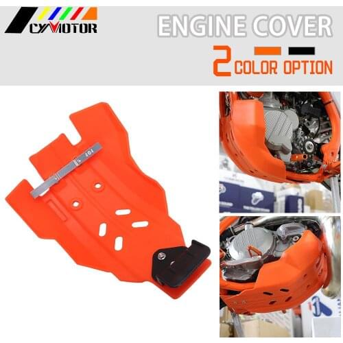 For KTM EXC 250 300 EXC250 EXC300 Motorcycle 2T Skid Plate Engine Guard Cover Protector 2017 2018 2019 2020 2 trokes Motorcycle
