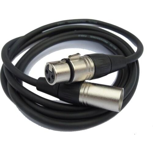 KL High Quality 5PCS/LOT 5M 3PIN XLR MALE TO FEMALE MIC MICROPHONE CABLES CORDS-MC01