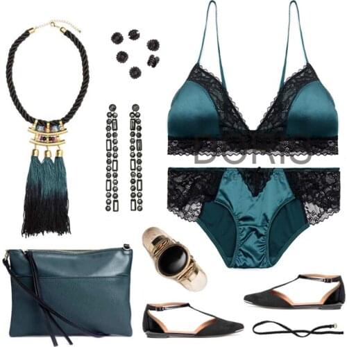 Sexy Women Bra Briefs Sets Lace Embroidery Ladies Ultra-thin Underwear Set Intimates Lingerie Satin Bras and Panty Set BS161