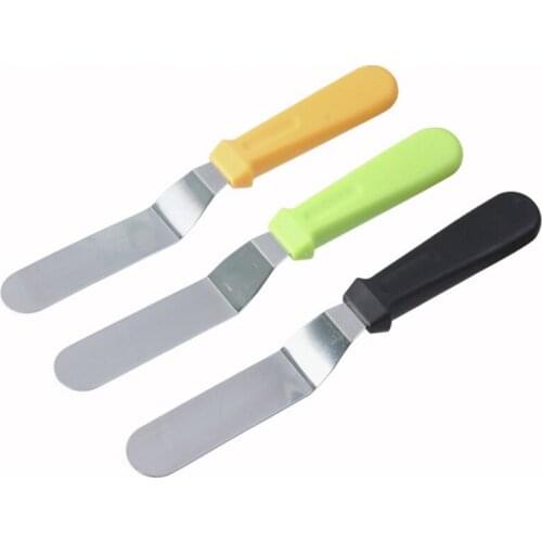 Kitchen Baking Tools Cream Spatula 6 Inch Stainless Steel Trowel Cake Stripping Decorating Curved Knife