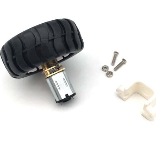 N20 Electric Micro Gear Motor 15-1500 RPM DC 3V Encoder Motor with 43MM Wheel Screws Mounting Bracket Coupling Kit