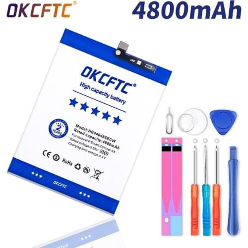 OKCFTC Orginal Phone HB446486ECW 4800mAh Battery For Huawei P smart Z/honor 9X/honor 9X Pro/Nova5i/Enjoy 10 Plus Battery
