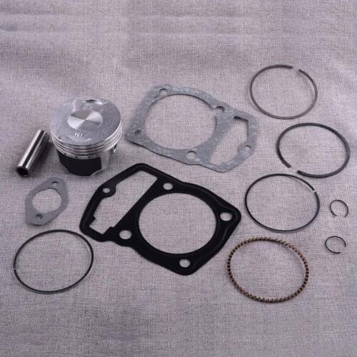 1 Set Silver Metal 65.5mm x 43mm Piston Rings Gaskets Kits Fit for Honda XL200R XR200R XR200 1983 13011-KT0-305