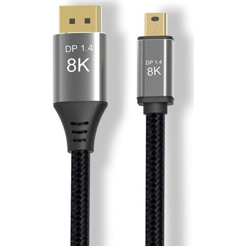 Qywo DisplayPort DP 1.4 8K 60hz Cable 100cm 200cm Ultra-HD UHD 4K 144hz Mini DP to DP Cable 7680*4320 for Video PC Laptop TV