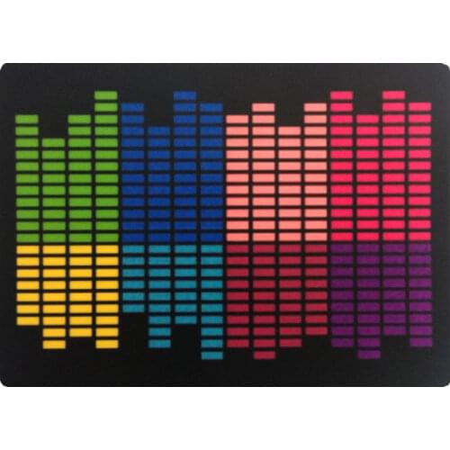Christmas Music Carnival Light Up Led Panel Sound Activated Flashing El Panel For T-shirt