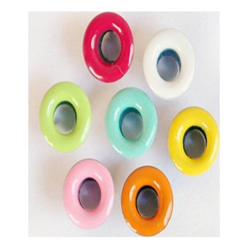 300pcs/lot Inner Dia. 1.5mm 2mm 2.5mm Mini Eyelet Buttons for Barbies BJD Doll Bag Shoes Clothes DIY Accessories + Tool sets