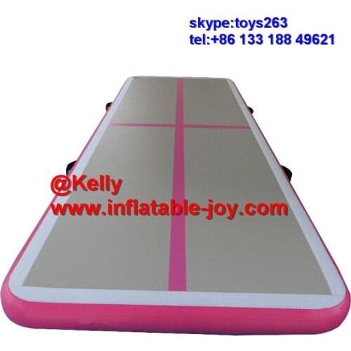 High quality double wall fabric inflatable air track for sale, cheap inflatable tumble track inflatable air mat for gymnastics