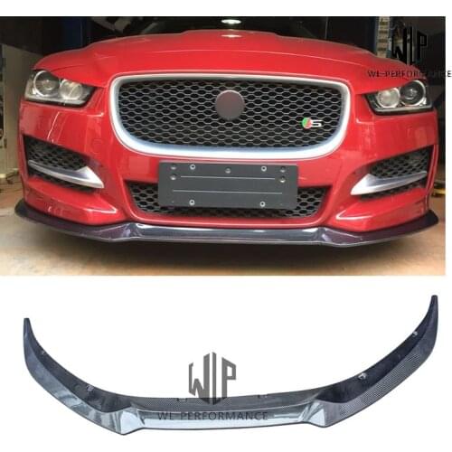 High Quality Carbon Fiber Front Lip Splitter Car Styling Fit For Jaguar XE Car Body Kit 15-17
