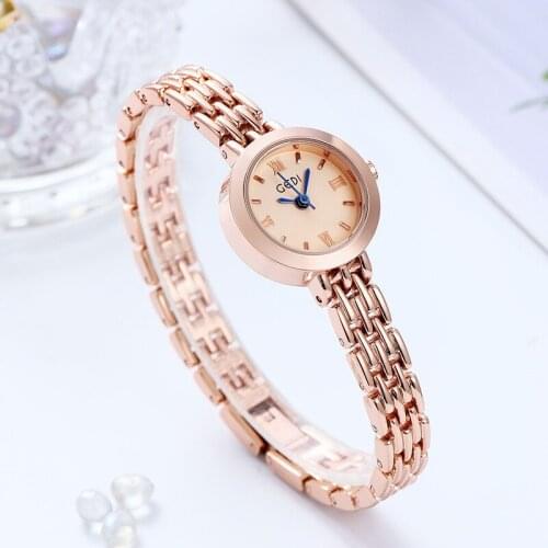 Ladies Elegant Wrist Watches Women Bracelet Rhinestones Analog Quartz Watch Roman numerals Womens Crystal Small Dial Watch Reloj