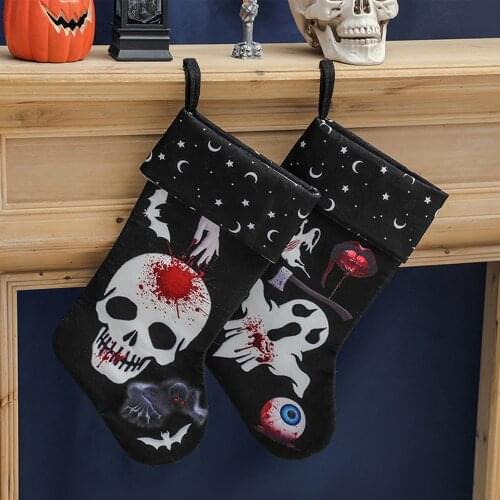 2pcs/set Halloween Socks Halloween Decoration Socks Decorative Gift Bag For Decoration portable