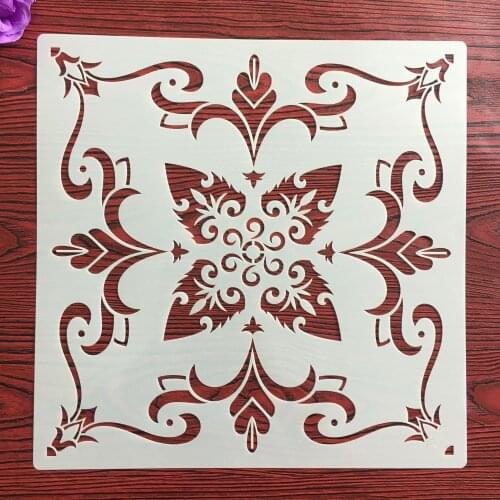 9 Style 30*30cm Mandala Geometry DIY Layering Stencils Wall Painting Scrapbook Coloring Embossing Album Decorative Template