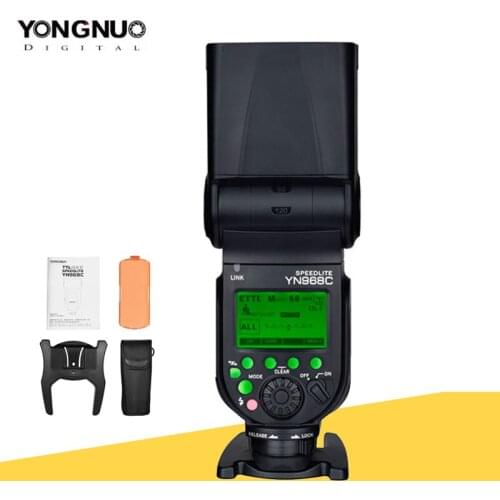 YONGNUO YN968C Wireless TTL Flash Speedlite for Canon DSLR Cameras 1/8000s HSS Built-in LED Light Compatible with YN622C YN560
