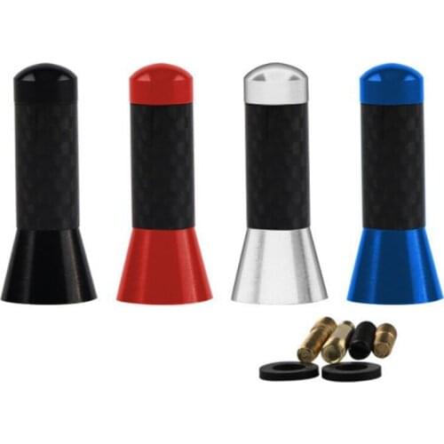 Car Roof Decorative Antenna Carbon Fiber 3.5cm Short Mast Antenna No Function Fit For VW Polo Passat B5 B6 B7 B8 CC GOLF Vento