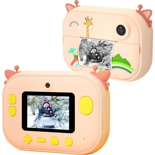 1080P HD Mini Kids Camera Digital Instant Camera Photo Printer For Kids Including 1 Roll Print Paper Support WIFI Transmission