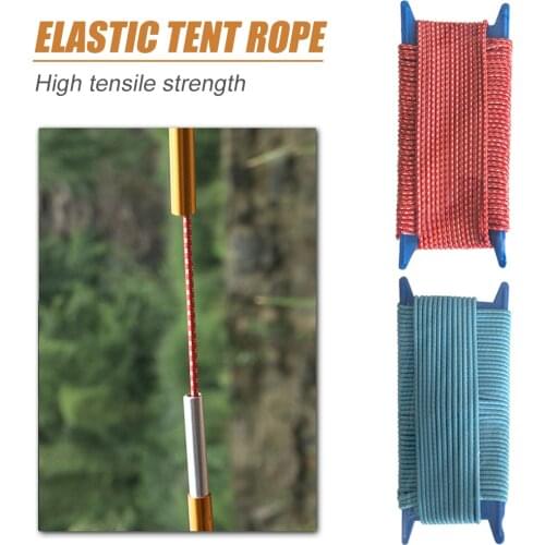 Shine Trip Elastic Tent Pole Connecting Rope 20m Non-slip Outdoor Tent Rope Camping High-strength Storage Rope Tent Accessories