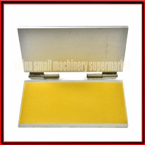 Hot sale high quality beeswax foundation sheet making machine wax comb embosser mill machine for Italy bee China bee 22x42cm
