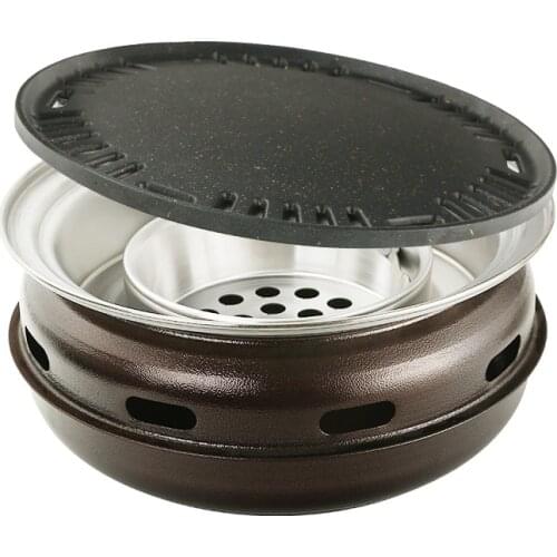 Korean upper exhaust carbon oven barbecue BBQ commercial carbon stove household charcoal roast meat BBQ grill pan